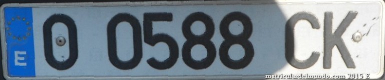 Matrícula de Asturias O-CK 0588